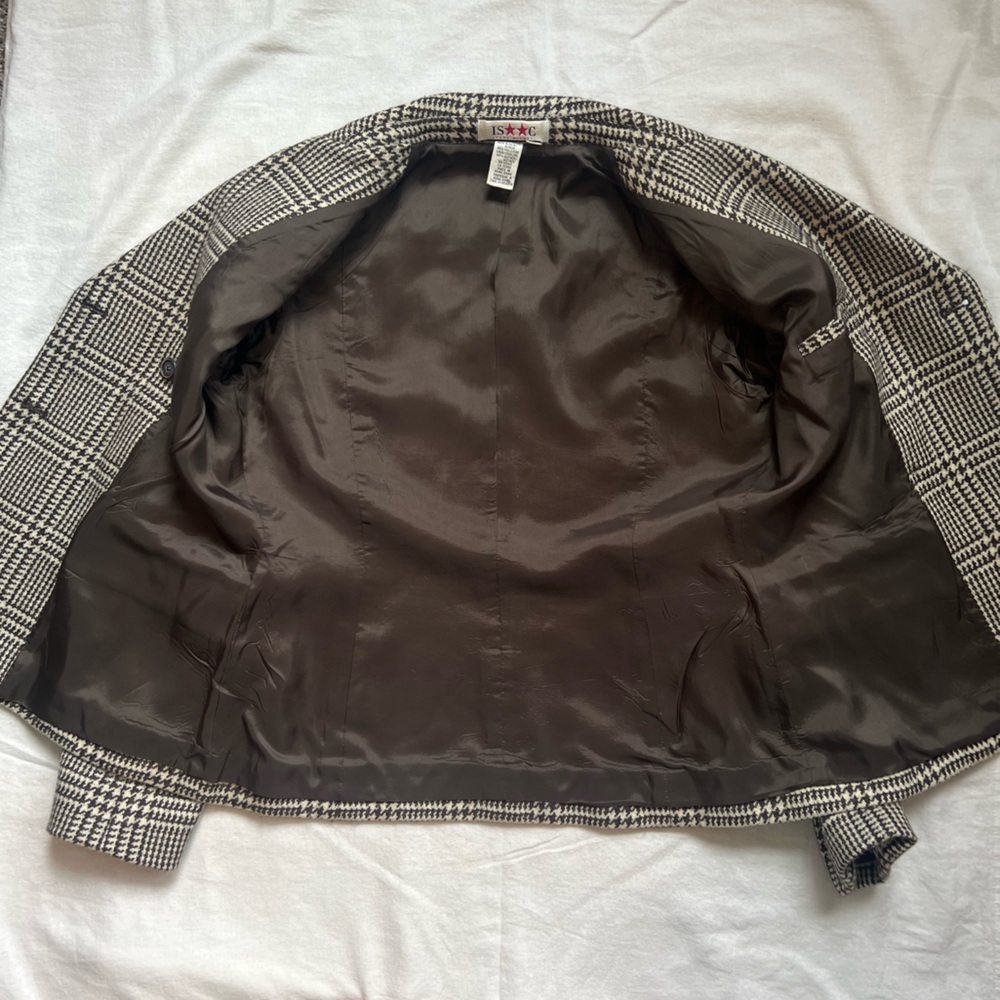 Vintage Isaac Mizrahi Plaid Blazer & Skirt Set - Picture 4 of 10